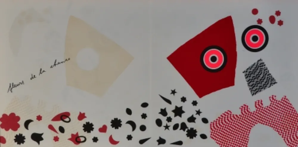 リトグラフ Baj - Fleurs de la chance