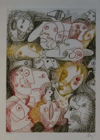 エッチング Baj - Folla all'autodromo