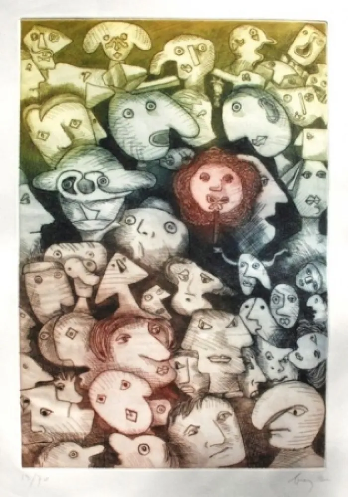 彫版 Baj - Grande folla