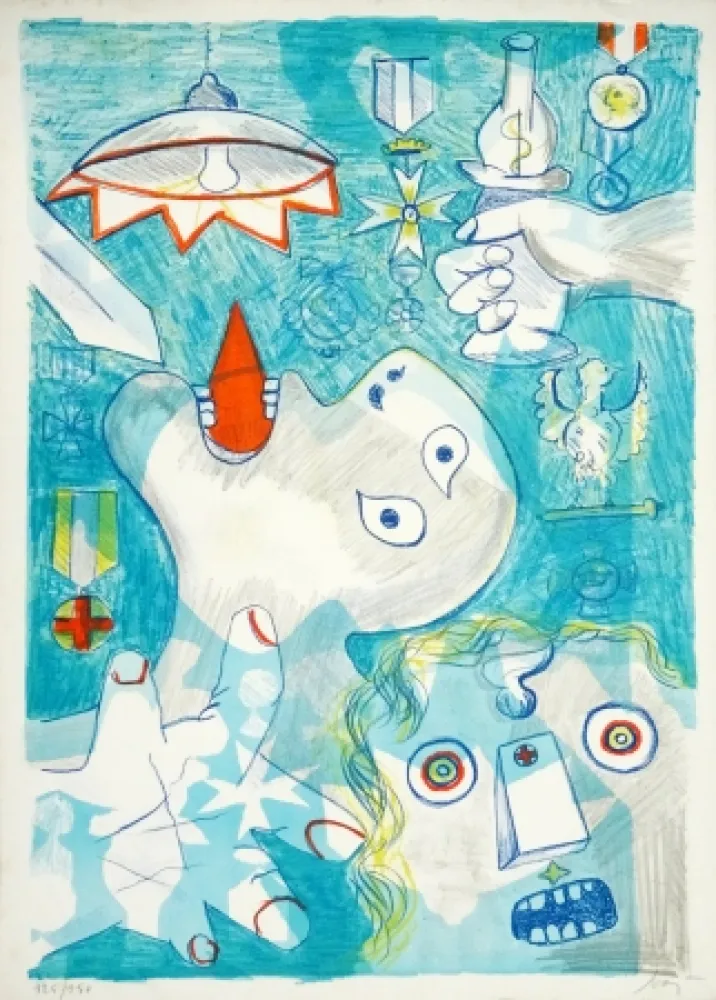 リトグラフ Baj - Guernica