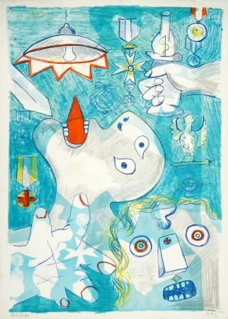 リトグラフ Baj - Guernica