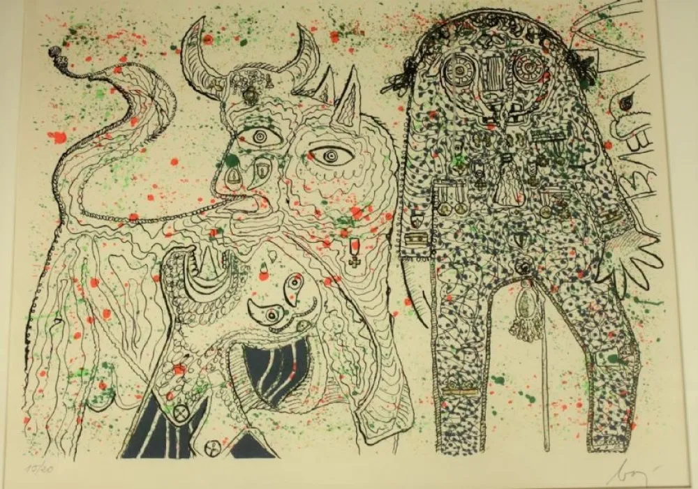 リトグラフ Baj - Guernica