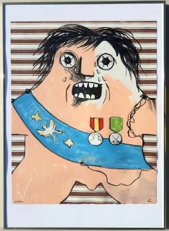 リトグラフ Baj - Il maresciallo di Sassonia