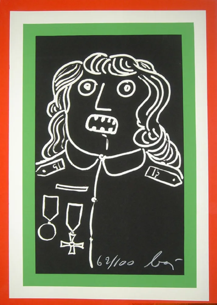 多数の Baj - Manifesto per la mostra Enrico Baj, Palazzo dei Diamanti, Ferrara