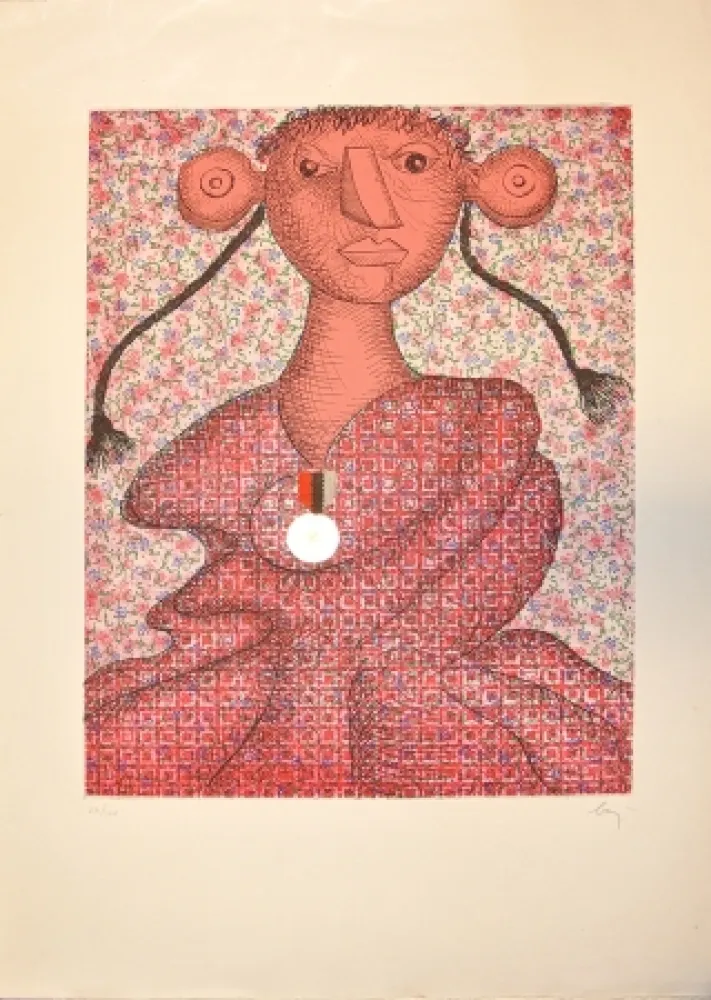 彫版 Baj - Marguerite d'Angouleme, Reine de Navarre