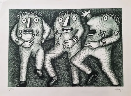 エッチング Baj - Nixon parade III