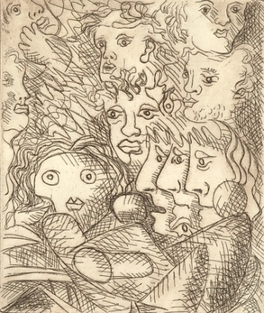 彫版 Baj - Senza titolo