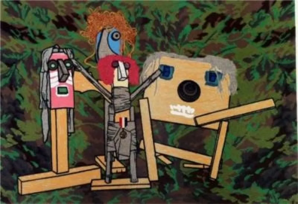 シルクスクリーン Baj - Senza titolo