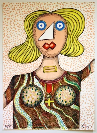 リトグラフ Baj - Swedish Lady