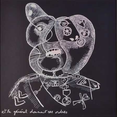 リトグラフ Baj - Testa di Generale