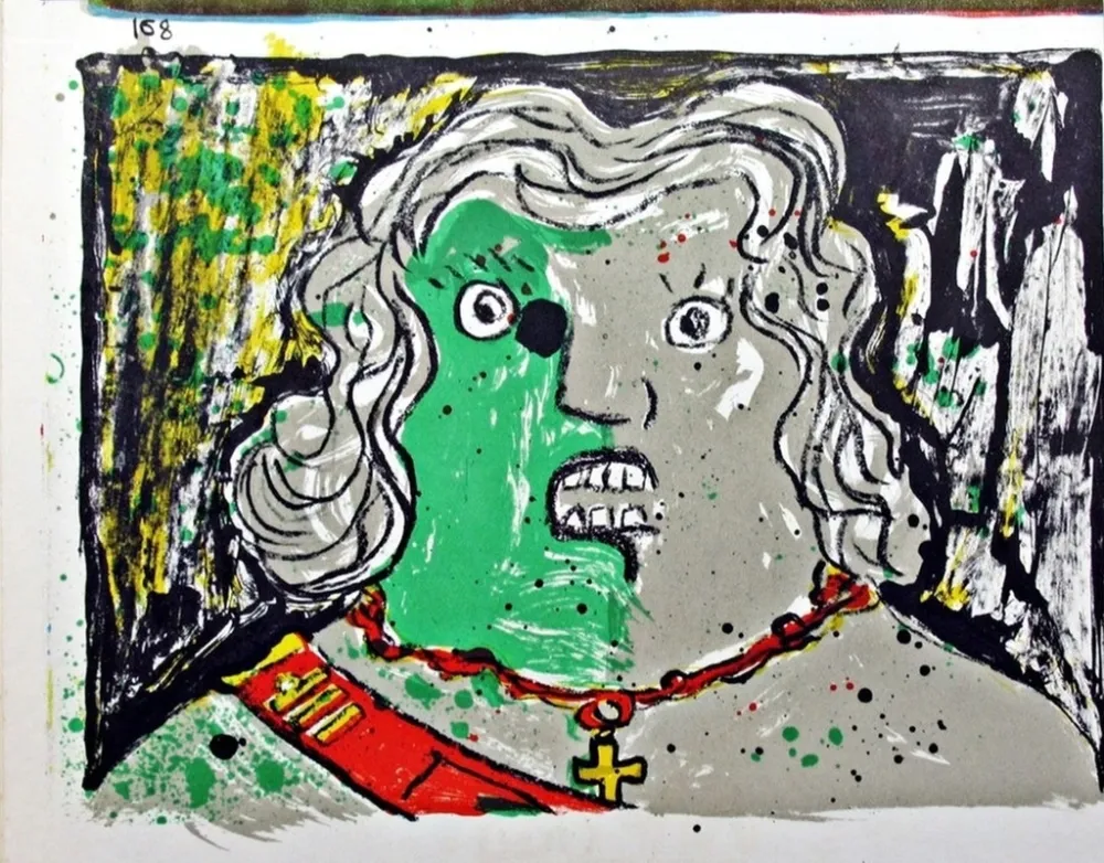 リトグラフ Baj - Untitled