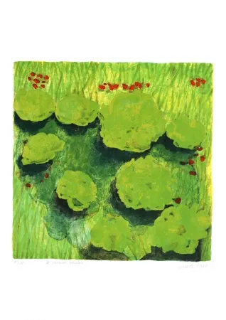 リトグラフ Balas - Le premier enclos