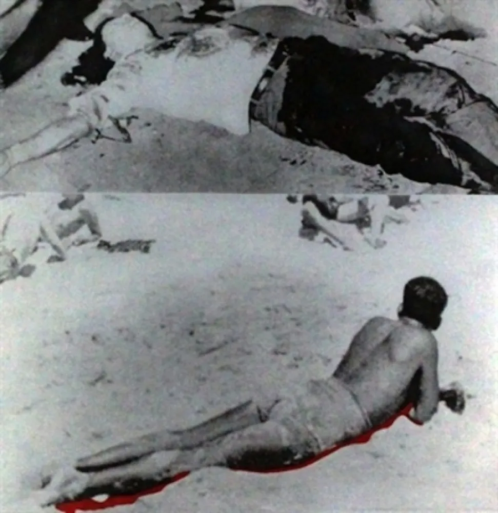 アクチアント Baldessari - Two Figures (One with Shadow), from The Hegel's Cellar portfolio