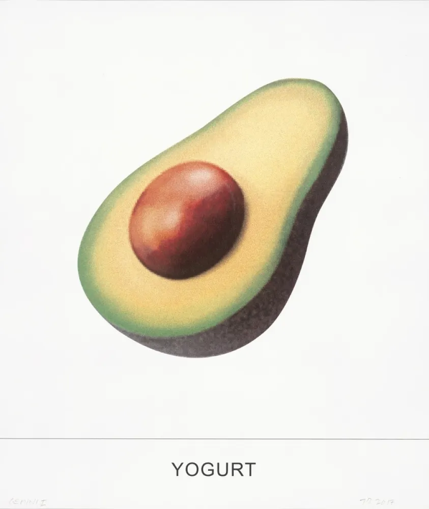 シルクスクリーン Baldessari - Yogurt