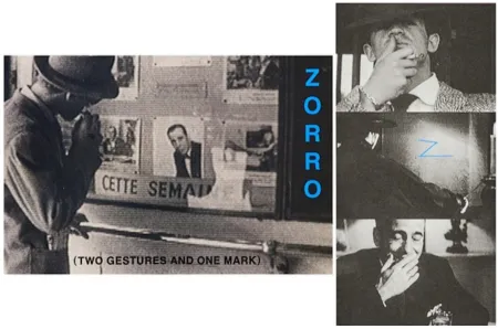 リトグラフ Baldessari - Zorro (Two Gestures and One Mark)