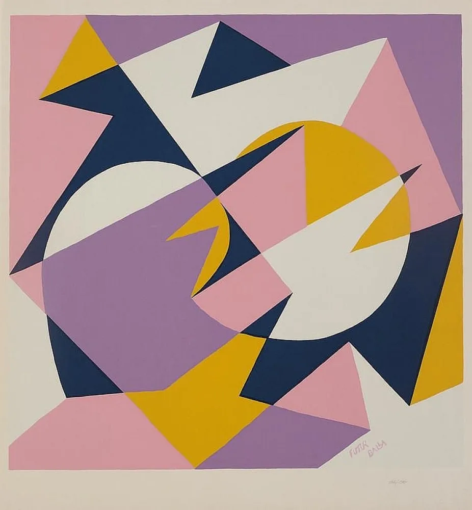 シルクスクリーン Balla - Velocita + Forme Rumore