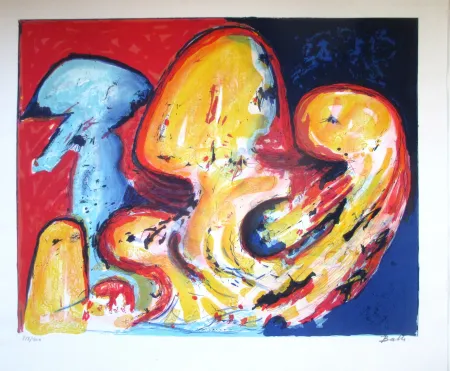 リトグラフ Balle - Composition