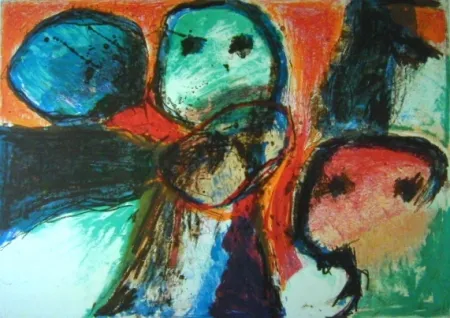 リトグラフ Balle - Kometagtig Rejse - Travelling like comets