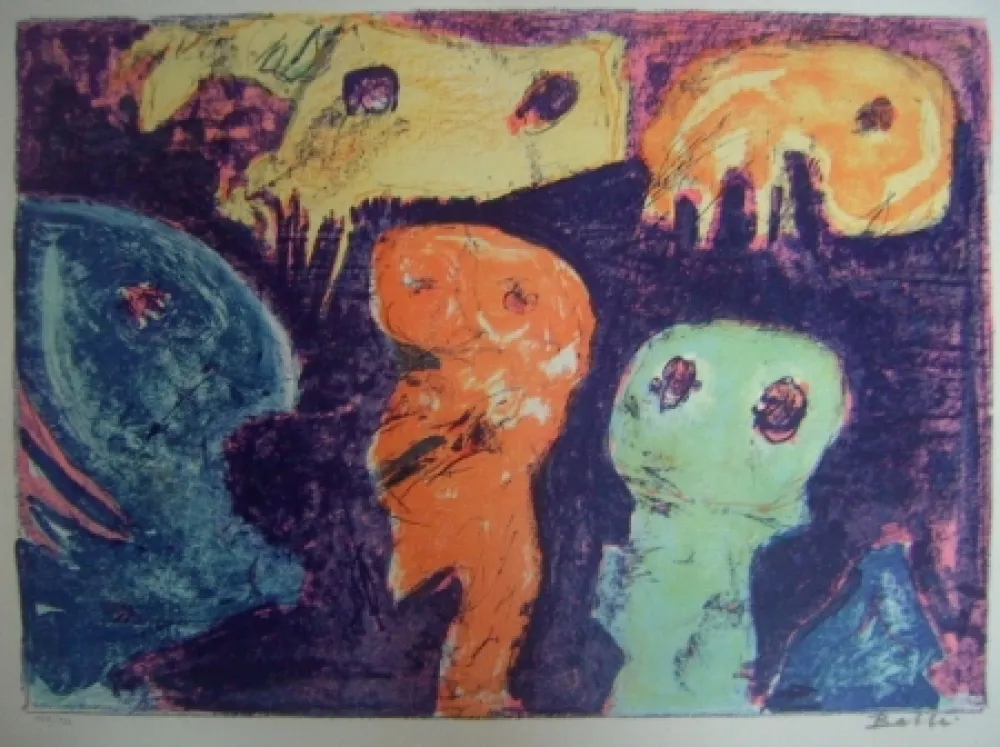 リトグラフ Balle - Små Fiksstjerner -  Little  Fixed Stars