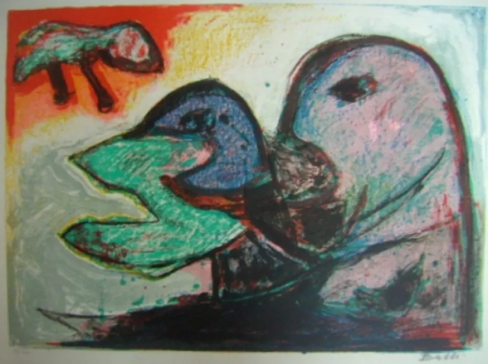 リトグラフ Balle - Ved Saturn - At Saturn