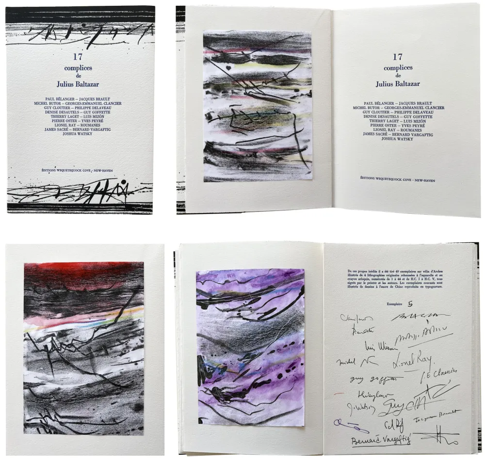 リトグラフ Baltazar - 17 complices de Julius Baltazar. 4 lithographies en couleur (2006)