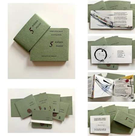 挿絵入り本 Baltazar - 5 POÈMES, Pierre-André Benoit - 5 ENCRES ORIGINALES, Julius Baltazar (2016)