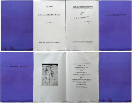 エッチング Baltazar - Guy Goffette: LA CHAMBRE DES NUES. Poème inédit (2007)