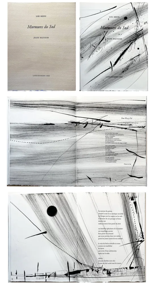 モノタイプ Baltazar - Luis MIZÓN : MURMURES DU SUD. Poèmes inédits.‎ 
