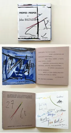 モノタイプ Baltazar - PROPOS à PROPOS de Julius BALTAZAR (Avec une peinture originale sur toile‎)