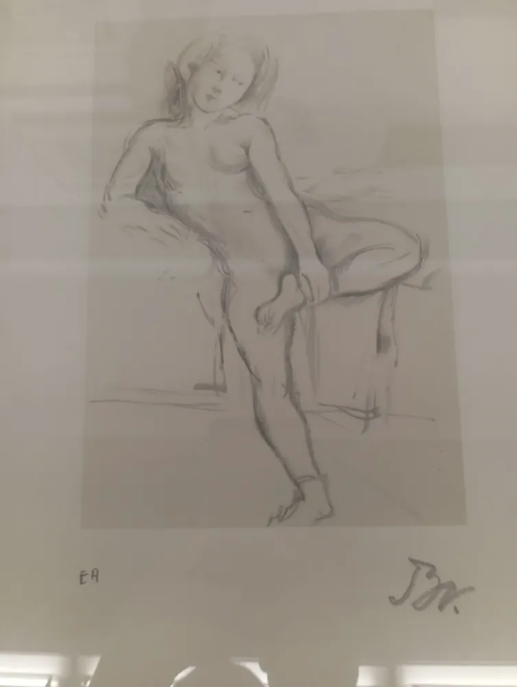 リトグラフ Balthus - Desnudo sentado