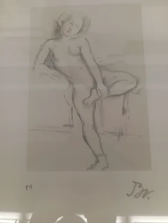 リトグラフ Balthus - Desnudo sentado