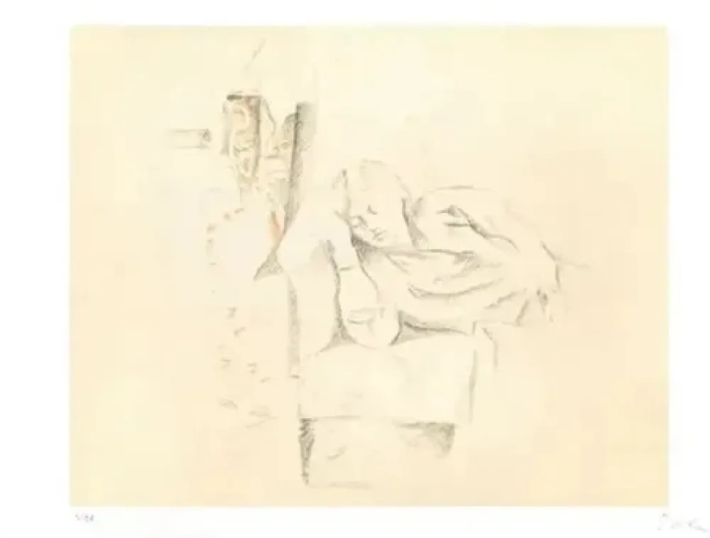 リトグラフ Balthus - Jeune fille endormie 