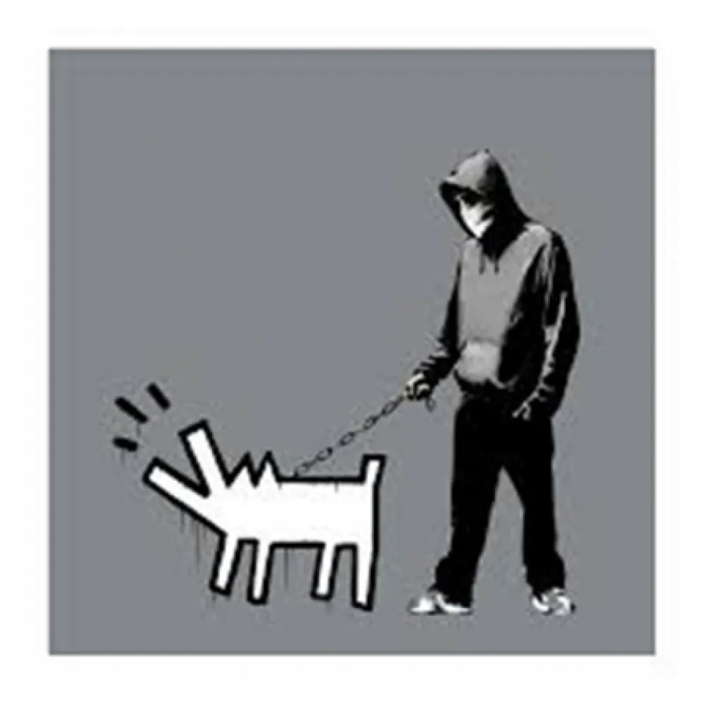 シルクスクリーン Banksy - Choose Your Weapon (Grey)
