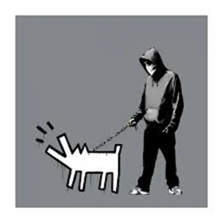 シルクスクリーン Banksy - Choose Your Weapon (Grey)
