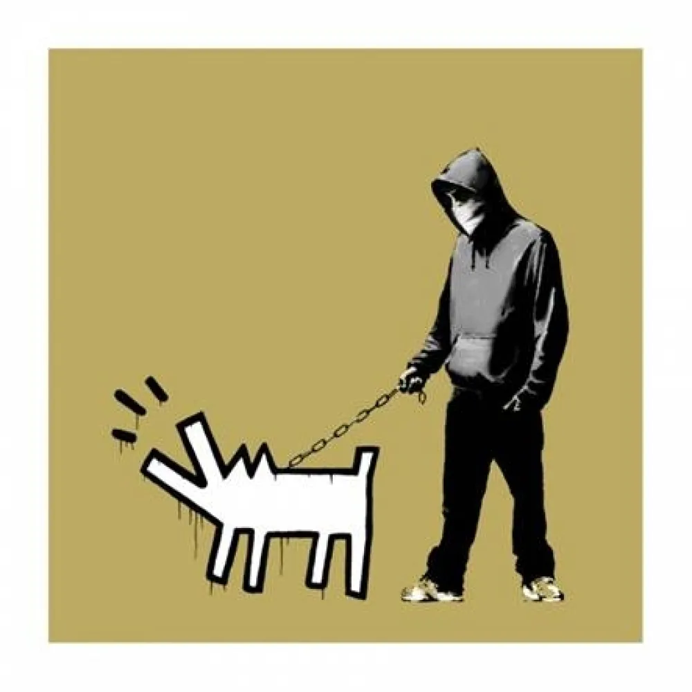 シルクスクリーン Banksy - Choose Your Weapon - Khaki