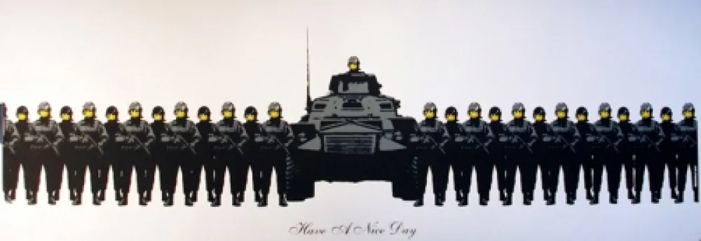 シルクスクリーン Banksy - Have a Nice Day