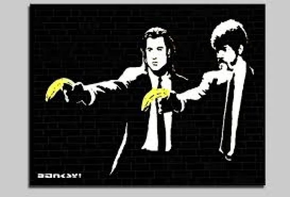 シルクスクリーン Banksy - Pulp Fiction