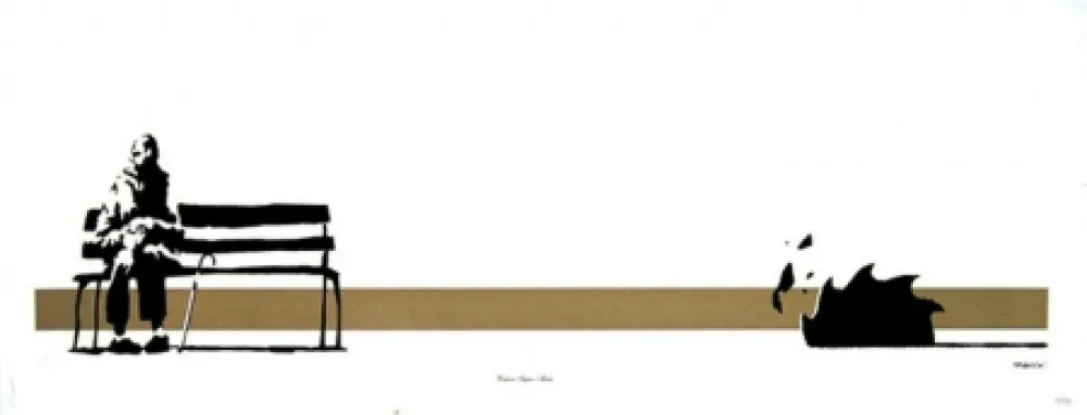 シルクスクリーン Banksy - Super Mare