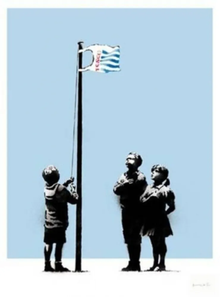 シルクスクリーン Banksy - Very Little Helps