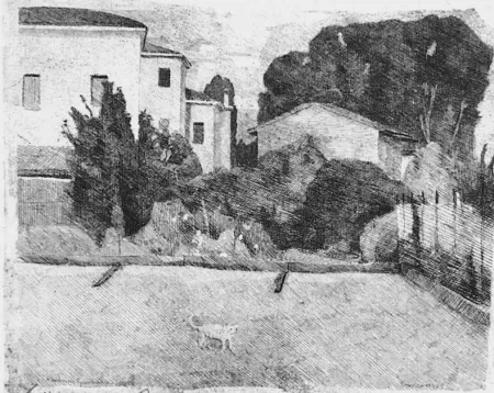 エッチング Barbisan - Case di periferia