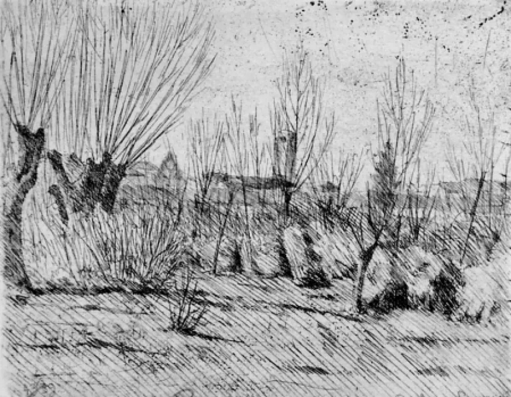 エッチング Barbisan - Inverno