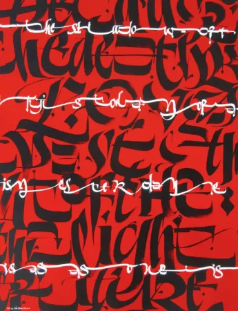 シルクスクリーン Barcellona - Shadows of Tomorrow