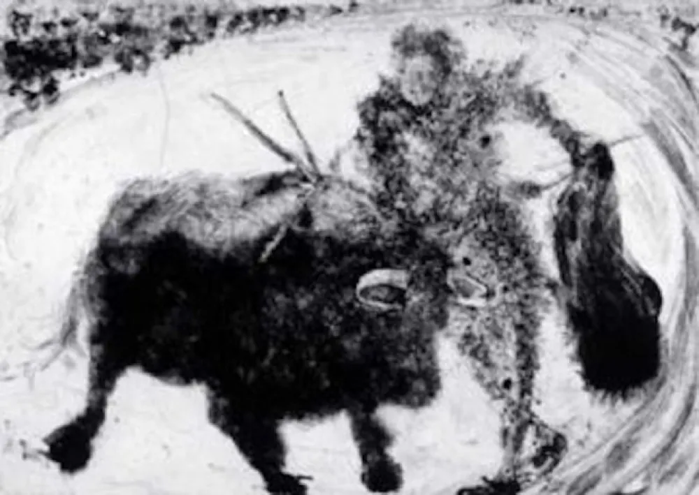 エッチングと　アクチアント Barcelo - La Tauromaquia