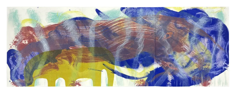 リトグラフ Barcelo - L’Éléphant