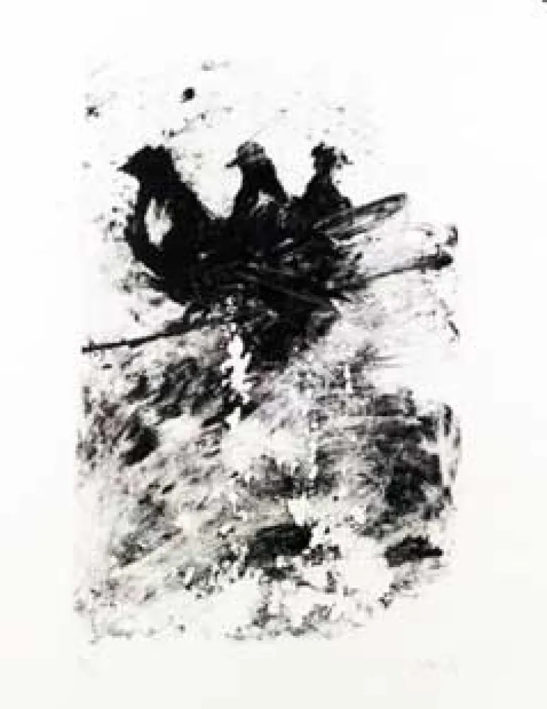 リトグラフ Barcelo - Les pigeons