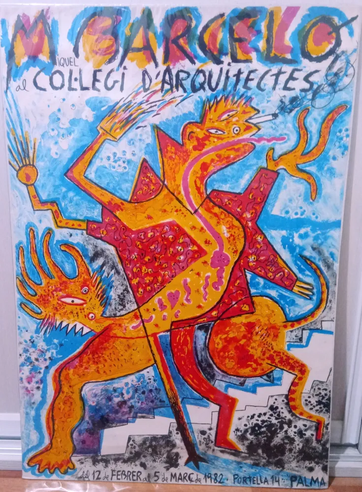 リトグラフ Barcelo - Miquel Barceló al col·legi d'arquitectes