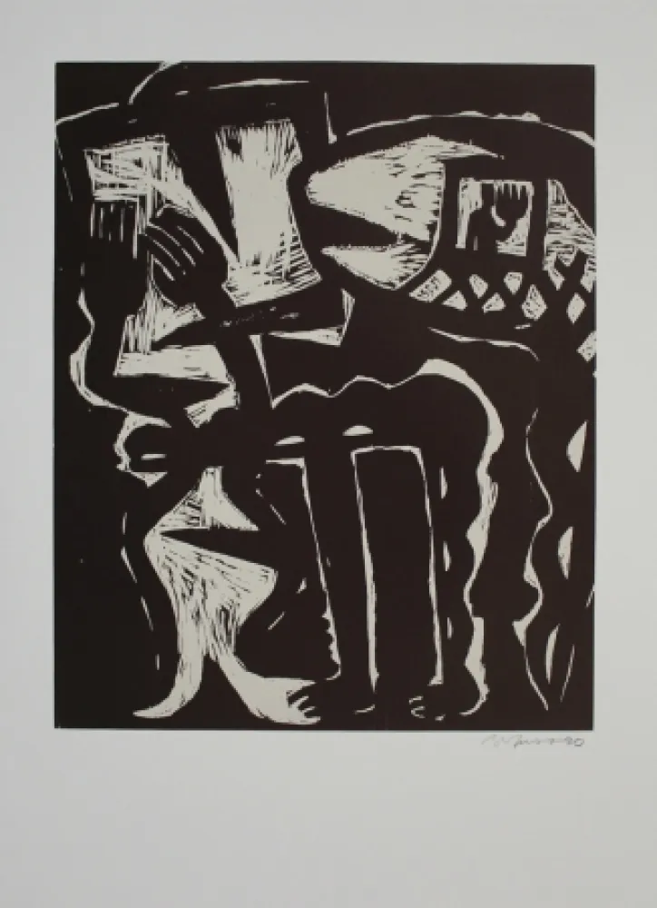 木版 Barfuss - Atelierbesuch / Studio Visit