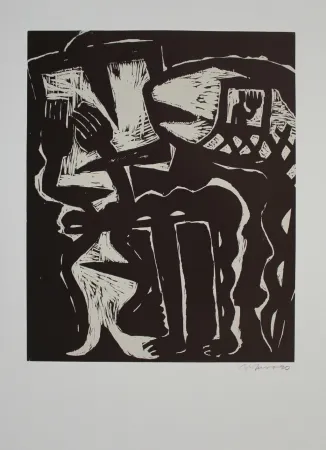 木版 Barfuss - Atelierbesuch / Studio Visit