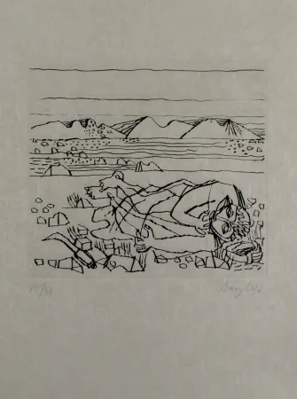 彫版 Bargheer - Der Gast