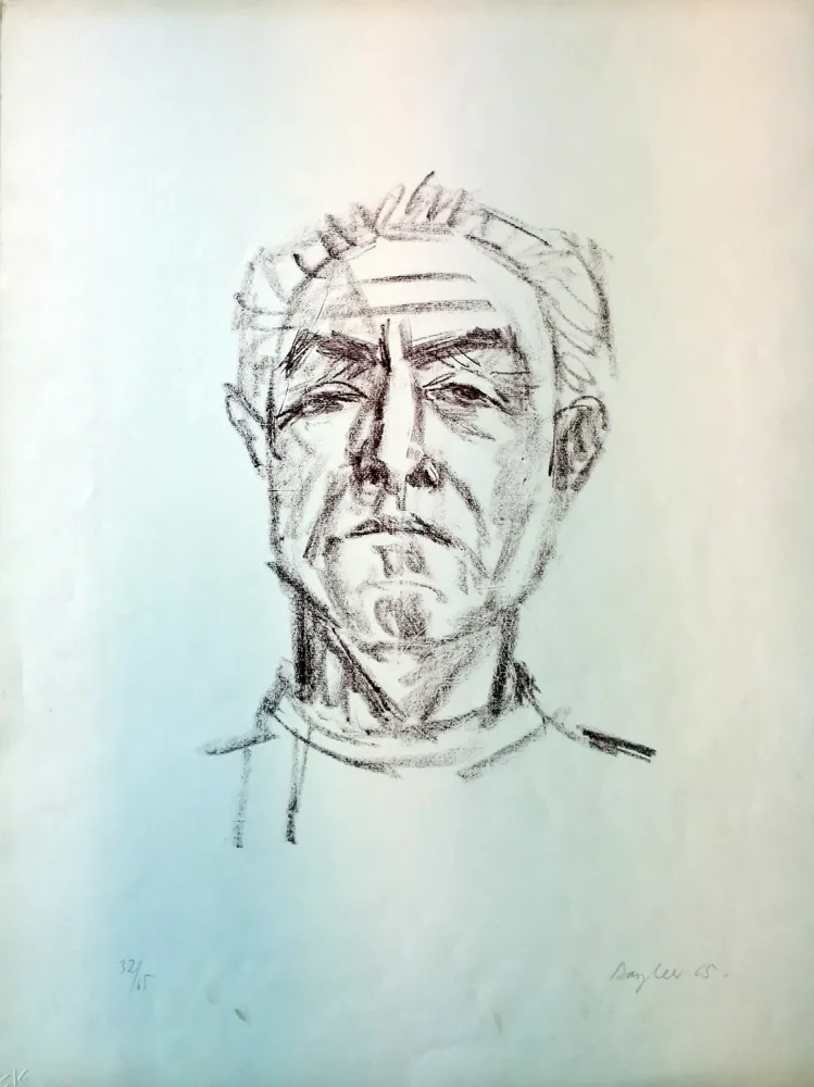 リトグラフ Bargheer - Selbstbildnis